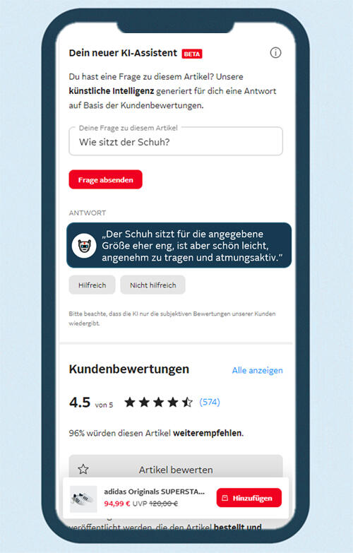Anwendungsfall Searchbuddy Screenshot aus dem Tool Searchbuddy