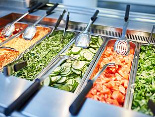 Die Salatbar in der Elbe