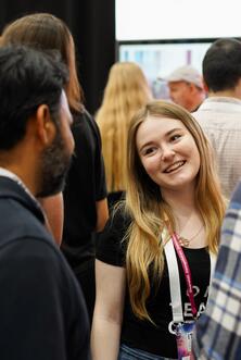 Unsere Kollegin Cindy auf der ITCS 2023.