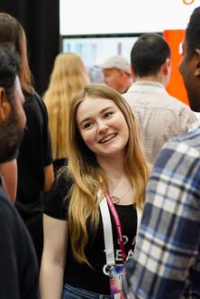 Unsere Kollegin Cindy auf der ITCS 2023.