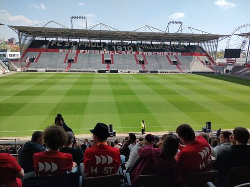 Super Stimmung beim Kickerturnier im Millerntor Stadion.