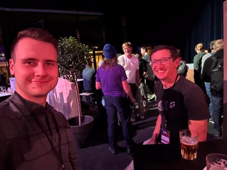 Fig. 1: Kay and Falk at the Rust Conference 2023